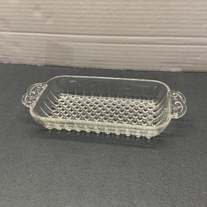 Vintage Clear Glass Relish Dish